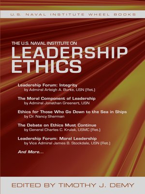 cover image of The U.S. Naval Institute on Leadership Ethics